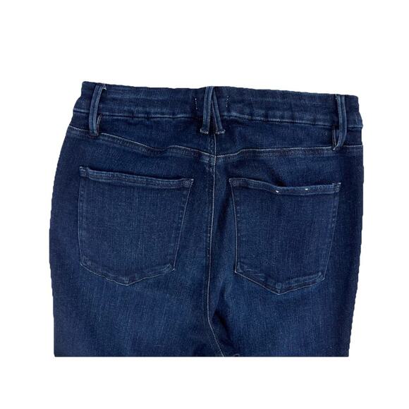 Good American Jeans Womens Good Legs High Rise Straight Stretch Size 15 Dark - Picture 6 of 9